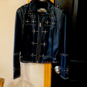 Woman’s Small Leather Harley Davidson Jacket!